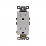 Residential Grade Decorator Duplex Self Grounding 15A -125V White